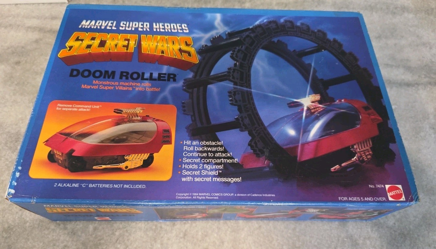 VINTAGE MATTEL MARVEL SECRET WARS DOOM ROLLER 1984 NEW FACTORY SEALED VHTF RARE 