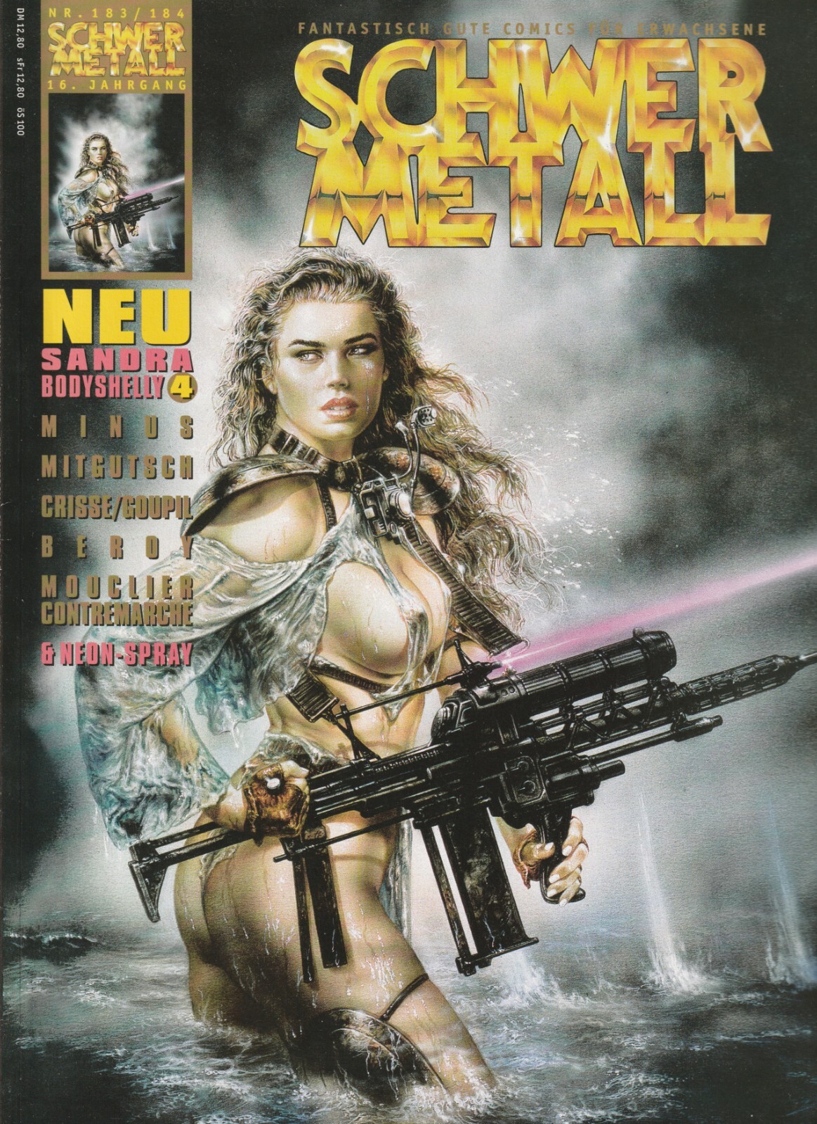 ✪ METALLO PESANTE #183/184, Alpha 1994 COMICHEFT TOP Z1 *fantasy *erotico *sci-fi