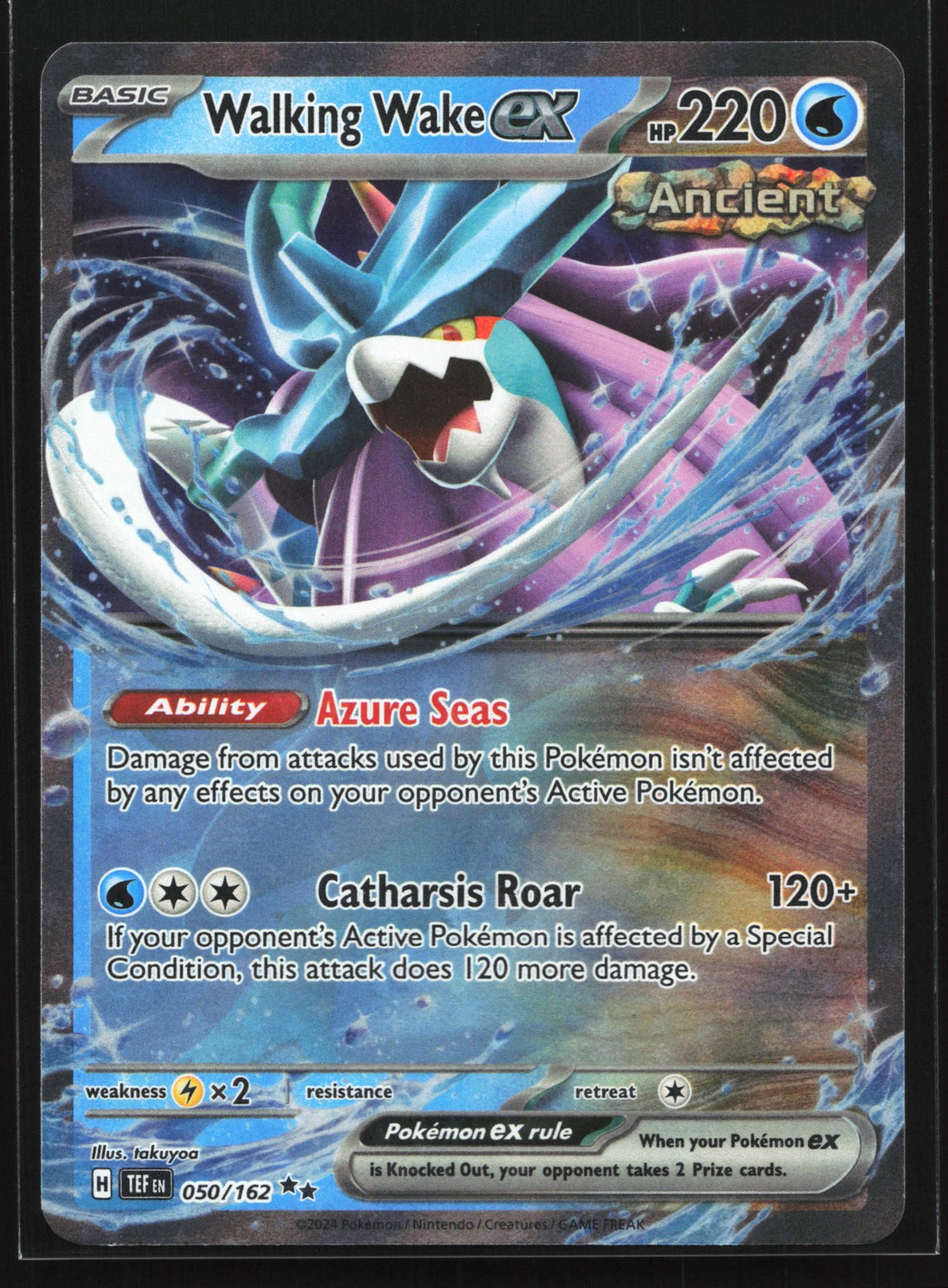 Walking Wake ex 050/162 SV05: Forze Temporali Doppia Carta Pokemon Rara