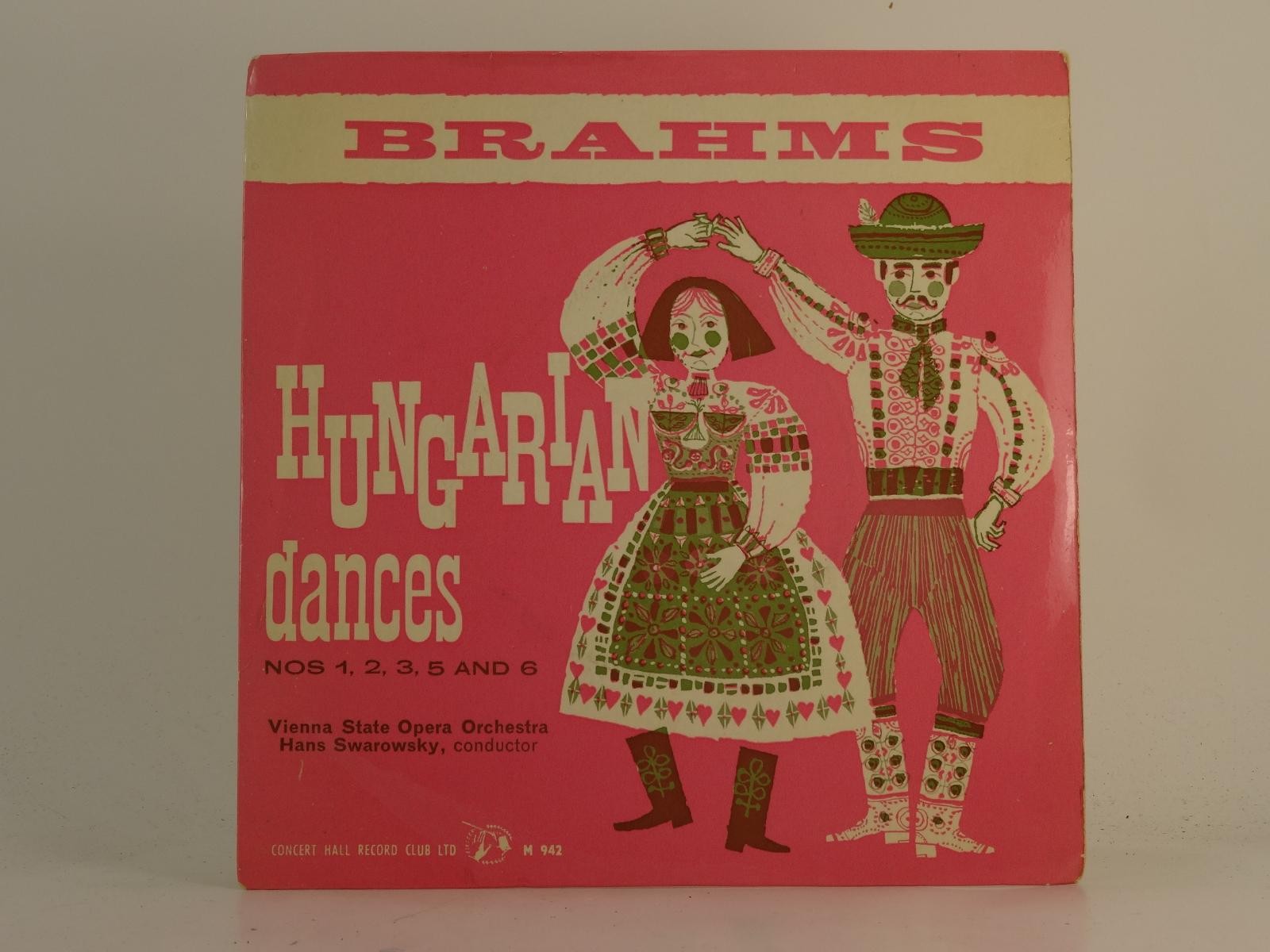 HANS SWAROWSKY BRAHMS HUNGARIAN DANCES 1 2 3 5 AND 6 (2) (78) 2 Track 7" Single 
