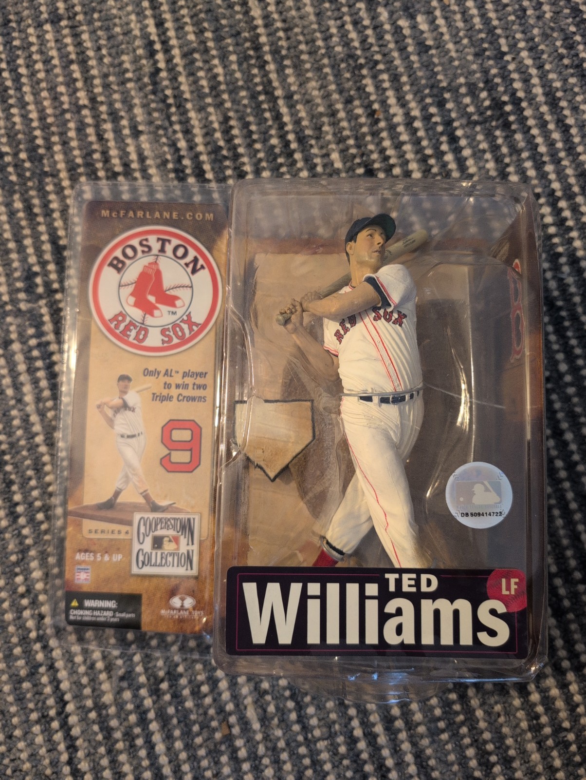Giocattoli McFarlane. Collezione Cooperstown Serie 4. Ted Williams Boston Red Sox #9.