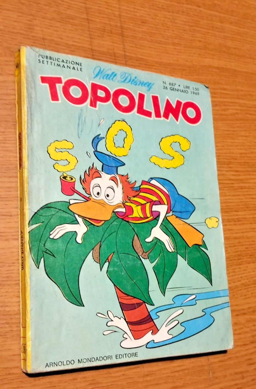 TOPOLINO LIBRETTO # 687 -  26 GENNAIO  1969 - CON BOLLINO  - BUONO