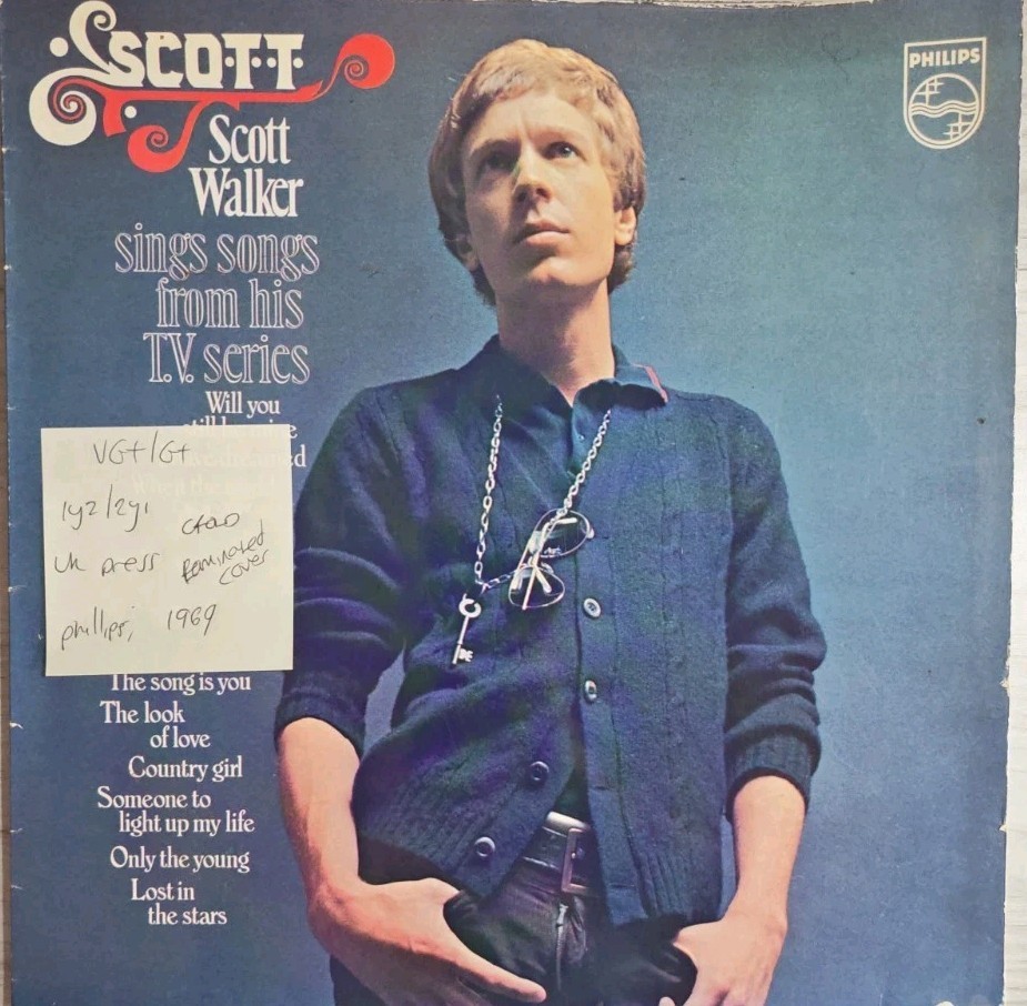 Scott Walker Sings Songs From His T.V. Series Vinyl Record VG+/G+ SBL7900 1969