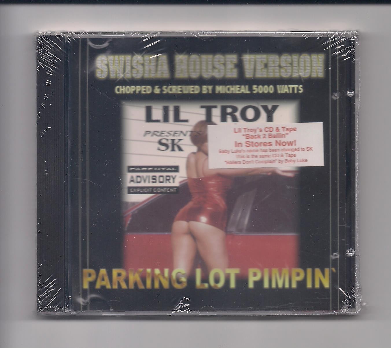 LIL TROY presents SK - Parking lot pimpin' CD Swisha House SEALED chopped & scre
