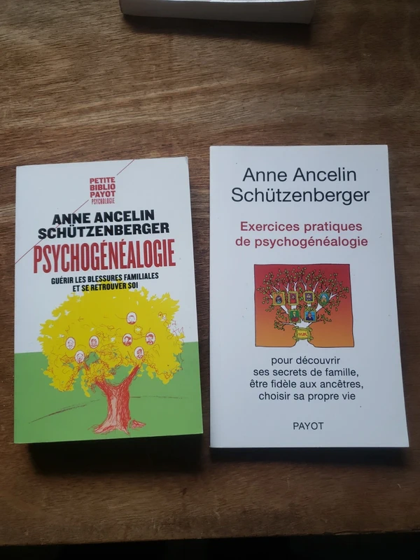 Lot de 2 livres psychogenealogie