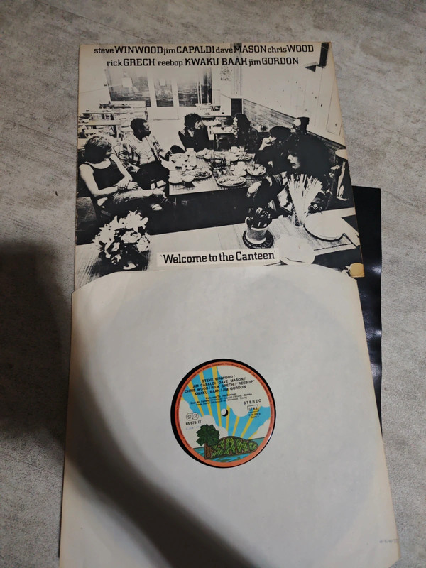 Steve Winwood / Traffic – Welcome To The Canteen LP (1971) Pink Rim
