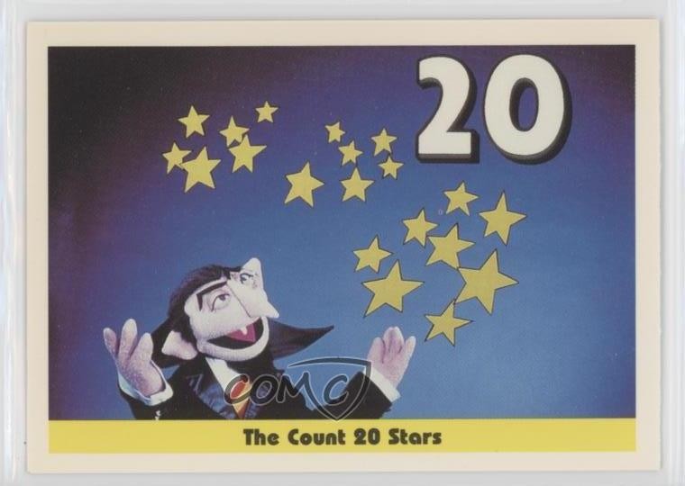 1992 CTW Sesame Street The Count 20 Stars #21 3c7