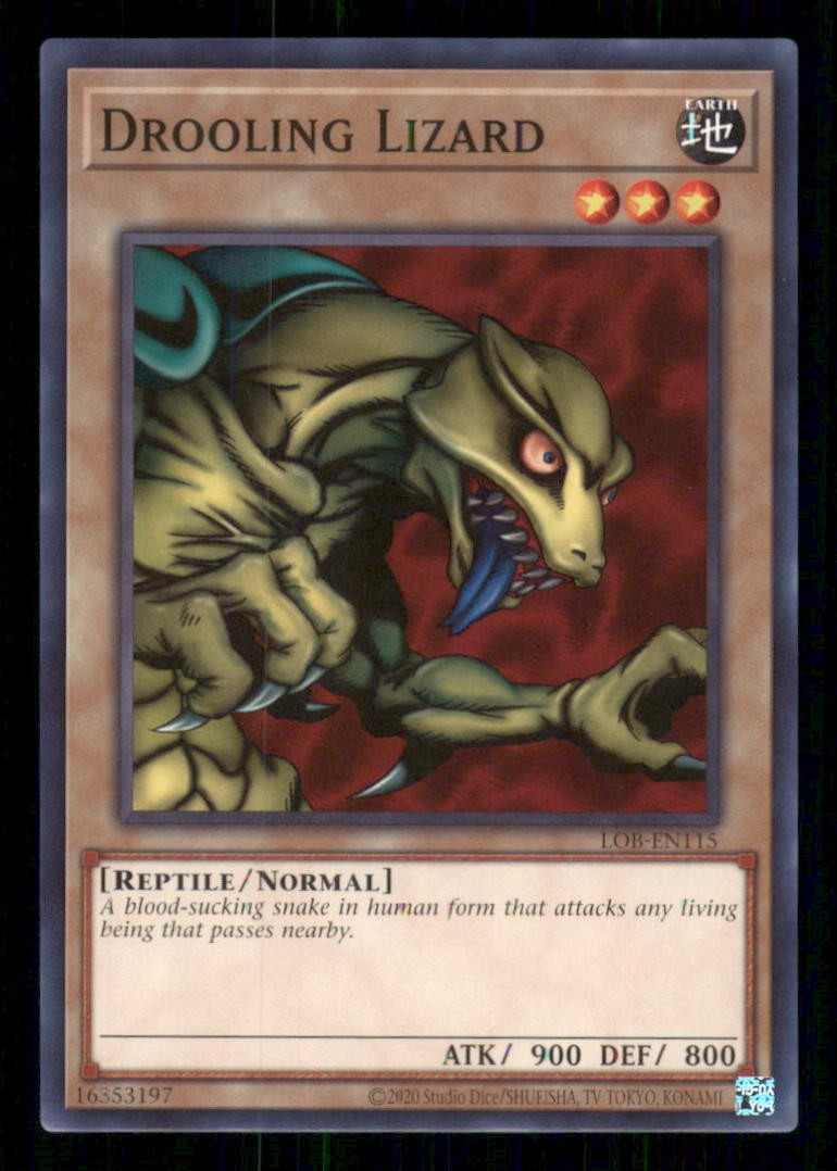 Lucertola sbavante LOB-EN115 (Edizione 25° Anniversario) Yu-Gi-Oh Unlimited NM