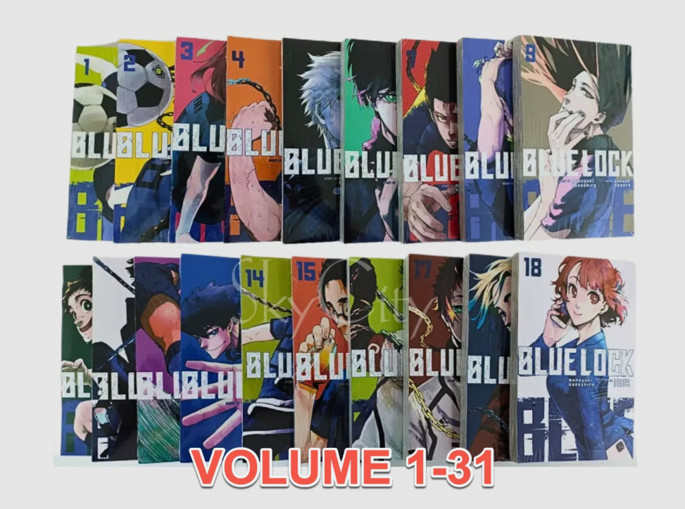 BLUE LOCK Manga Nuovo Sigillato Volume 1-31 Fumetti Inglese