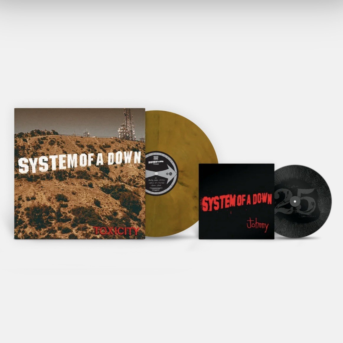 System of a Down - Toxicity - Amber Smoke Vinyl + Johnny 7" - presale 20.11.26