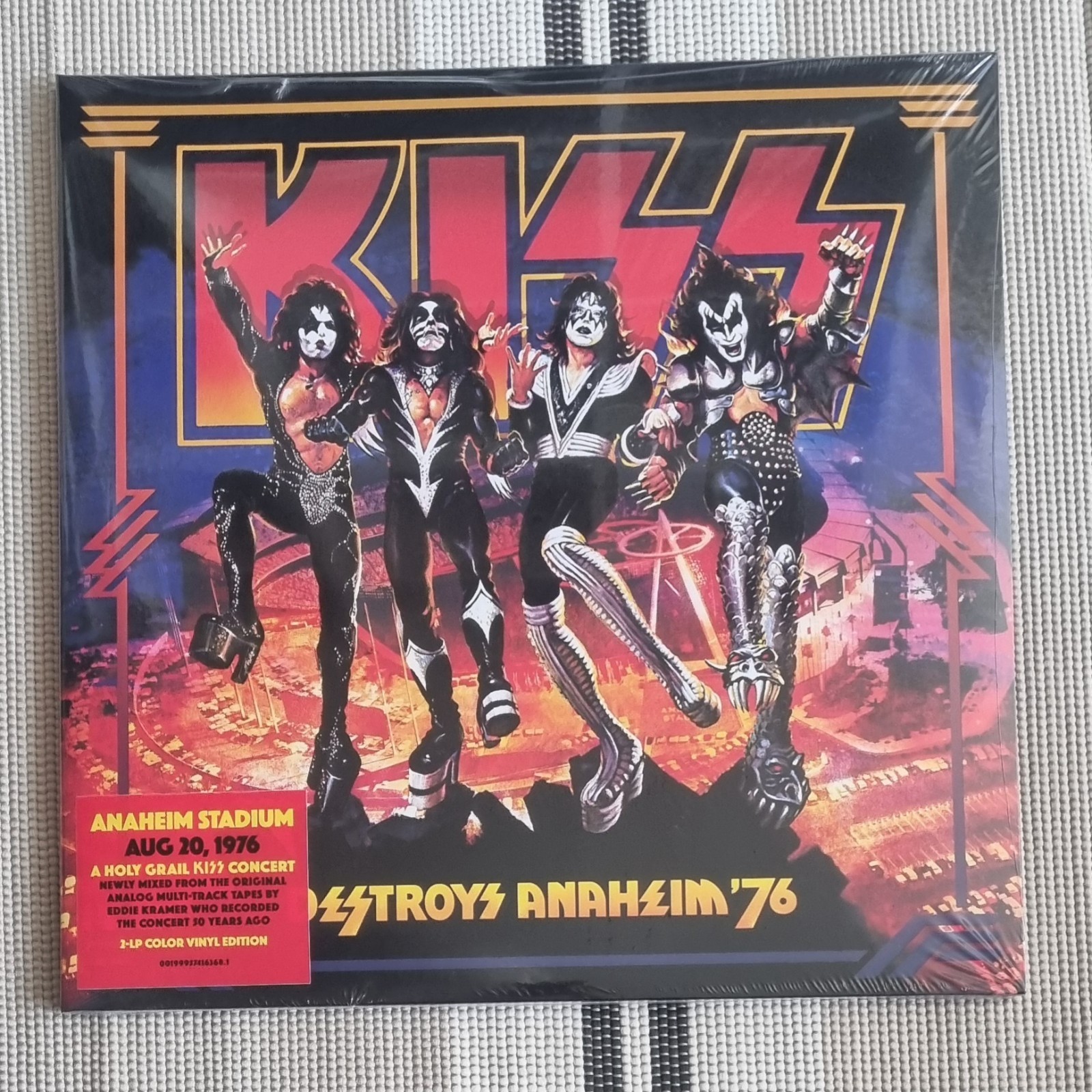 KISS Destroys Anaheim 76 LP, 2x Splatter Vinyl & Poster