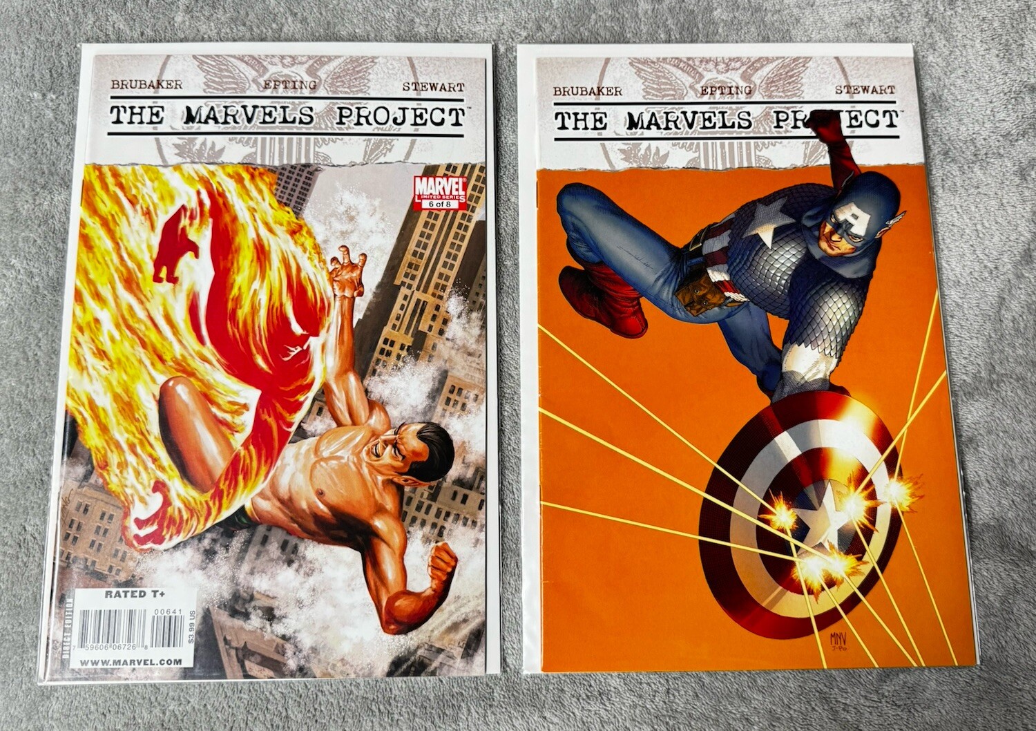 The Marvels Project #6 Marvel Ed Brubaker più cover variante lotto di 2