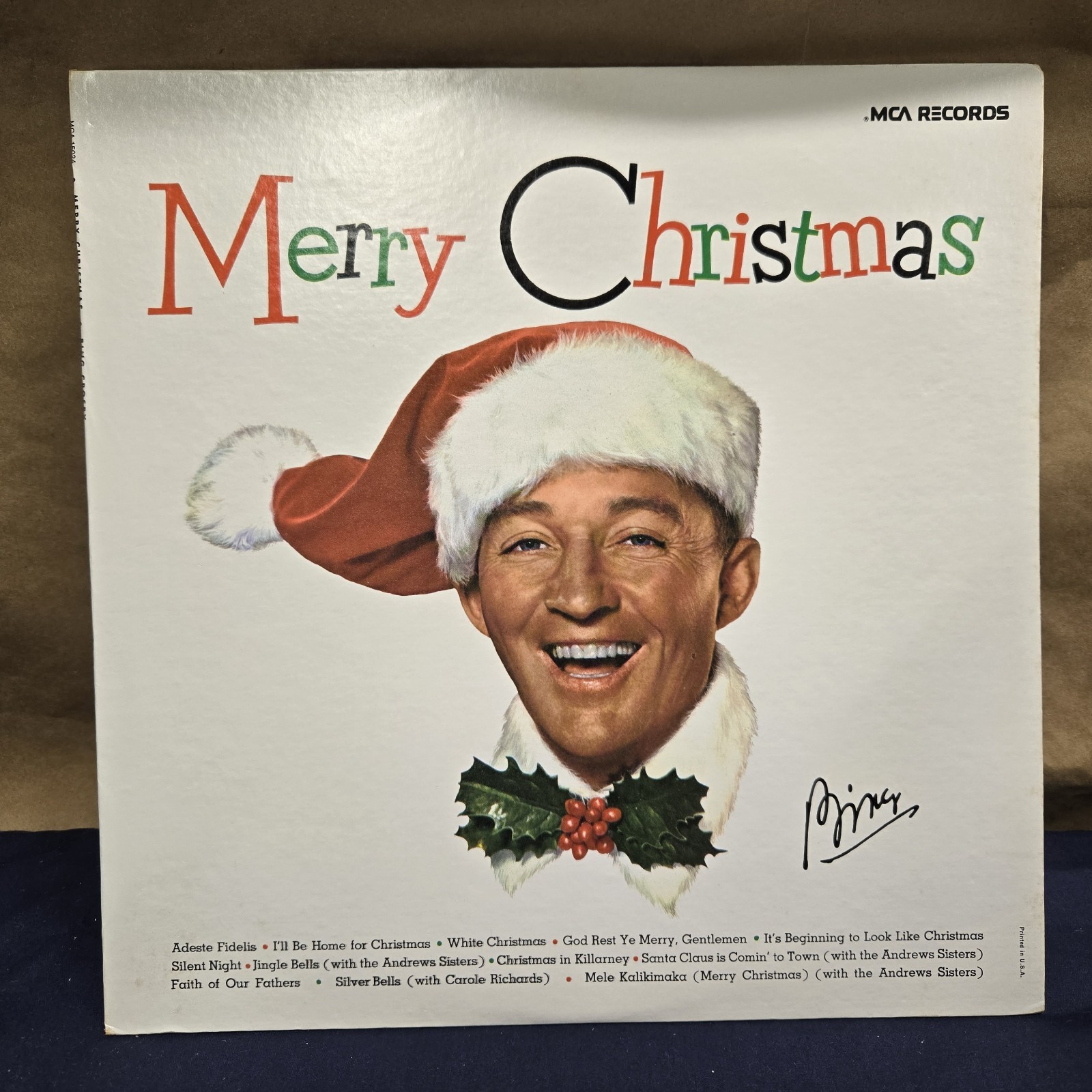Original 1980 Bing Crosby "Merry Christmas" LP - MCA Records (15024) EX+
