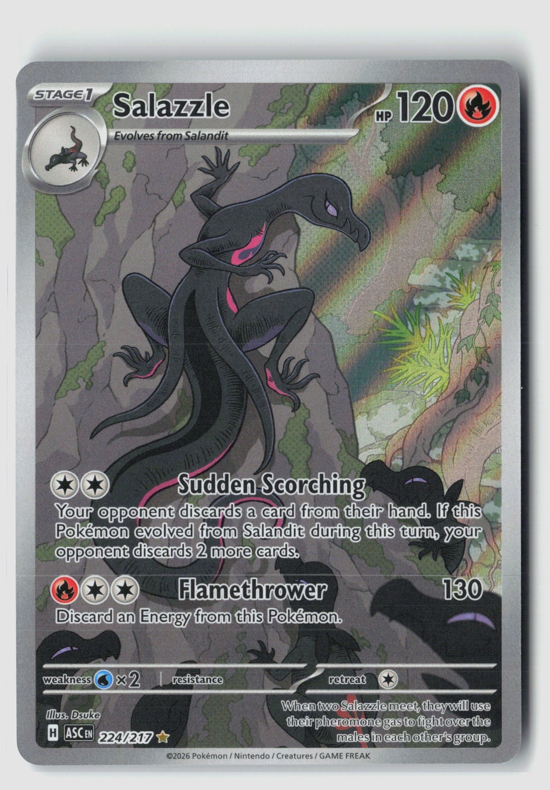 Salazzle - [ME: Ascended Heroes - 224/217] - Holo NM