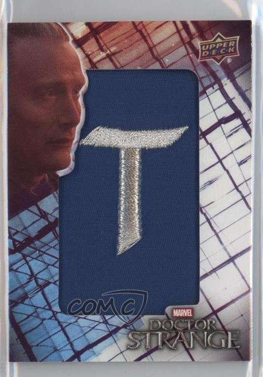 2016 Upper Deck Marvel Doctor Strange Lettermen Mads Mikkelsen #LPMM-8 Patch he7