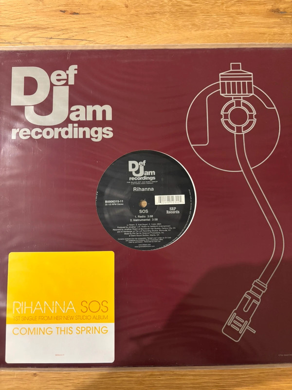 Rihanna SOS Vinyl Maxi Def Jam