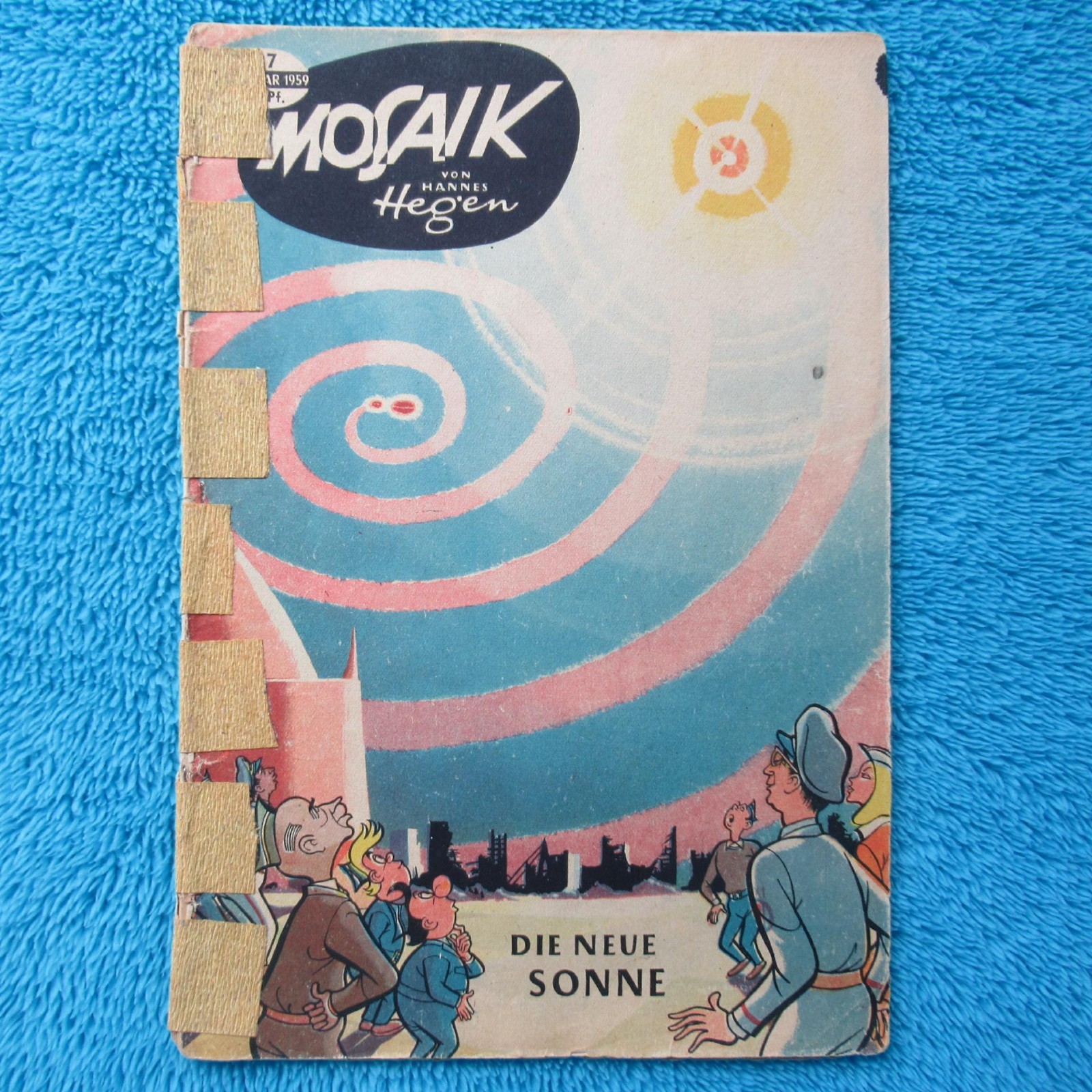 MOSAICO Digedags n.27 "Il nuovo sole" DDR 1958 Hannes Hegen incollato