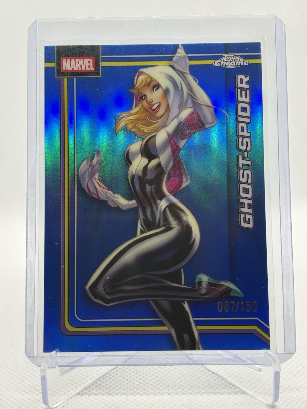 Ghost-Spider 2026 Topps Chrome Marvel Comics Blue /150
