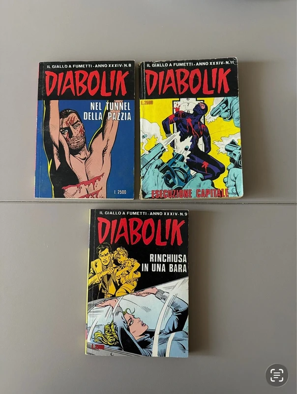 XXXIV _ set 3 Diabolik vintage 1995 (a27)