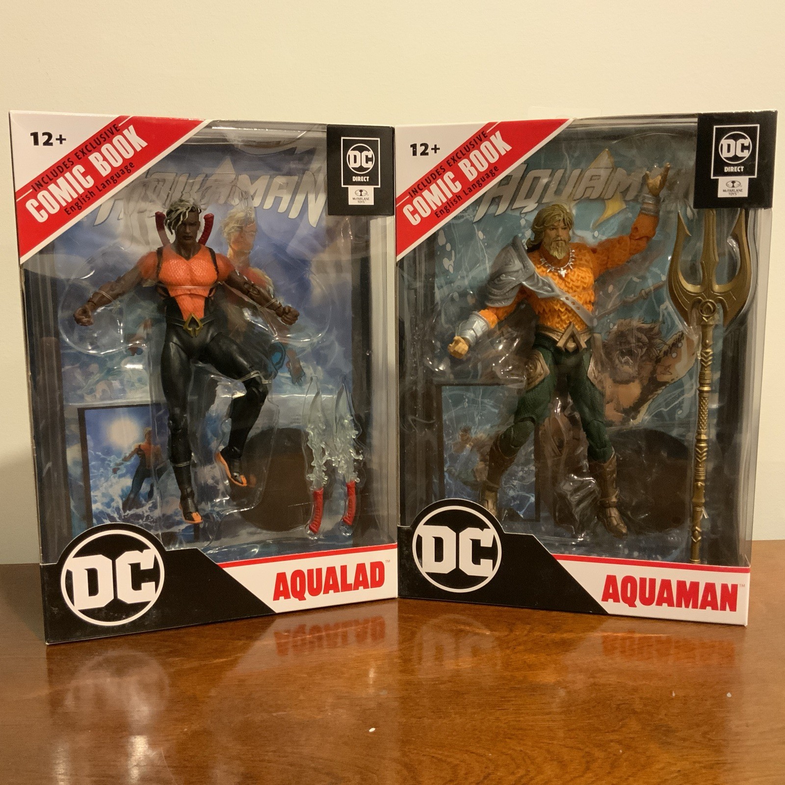 McFarlane DC Direct Aquaman + Aqualad Page Punchers fumetti MISB