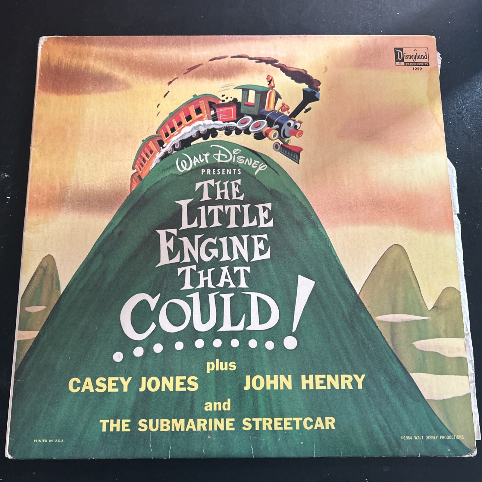 Walt Disney Presents - The Little Engine That Could 1964 Vinyl LP  Disneyland 