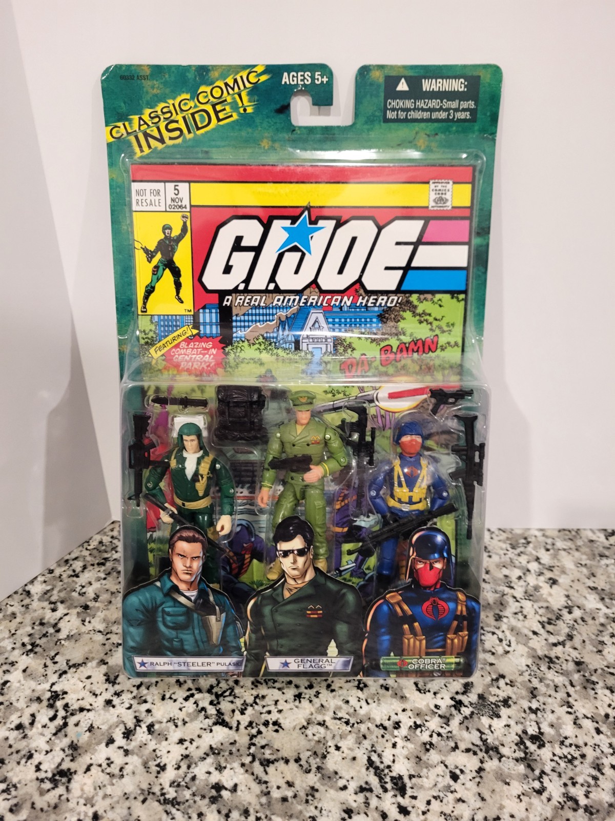 General Flagg Steeler Ufficiale Fumetto Pack G.I. JOE COBRA 25° NUOVO Valor Venom