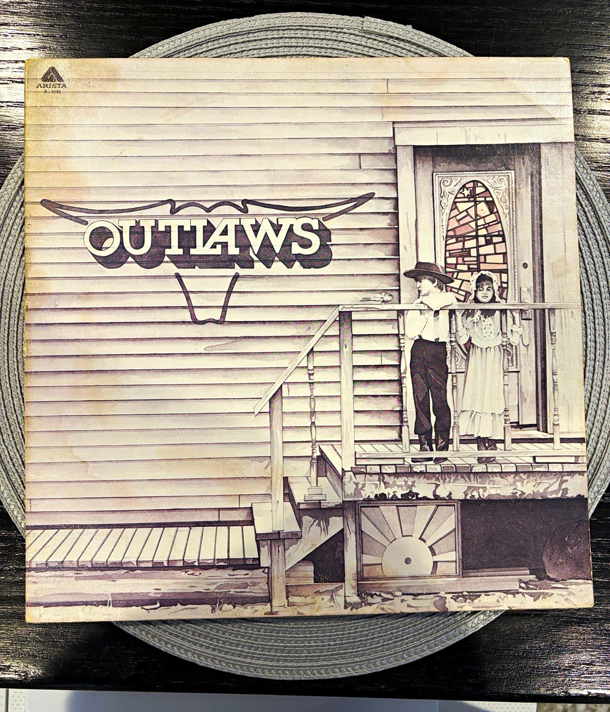 The Outlaws - Outlaws Arista AL 4042 12" Black Vinyl Stereo LP 1975