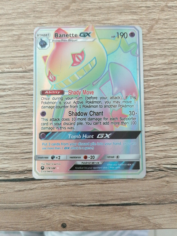 Carte Pokemon Banette GX 176/168