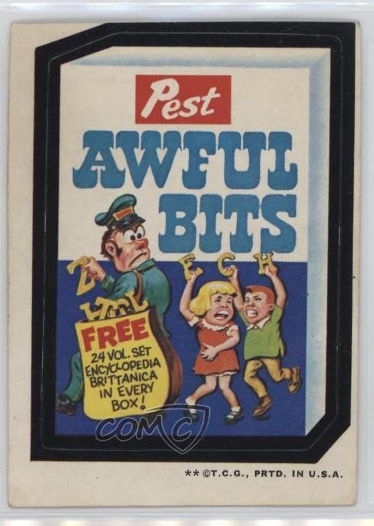 1973 Topps Wacky Packages serie 2 pezzi terribili per parassiti 0nr3