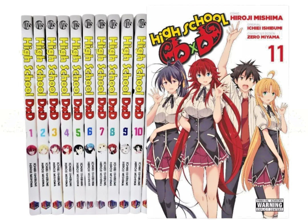 Liceo DxD Manga Set Completo Vol. Edizione inglese 1-11 di Ichiei Ishibumi