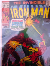 Marvel Comics Iron Man #15 Iron Man (Tony Stark) età del bronzo numero singolo colore