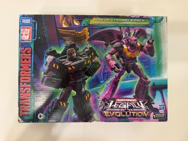 Hasbro Transformers Legacy Evolution Rise of Tyranny Confezione da 2 Megatron Ratbat