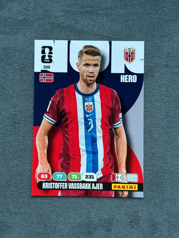 #339|Panini|FIFA World Cup|2026|Kristoffer Vassbakk Ajer|BASE