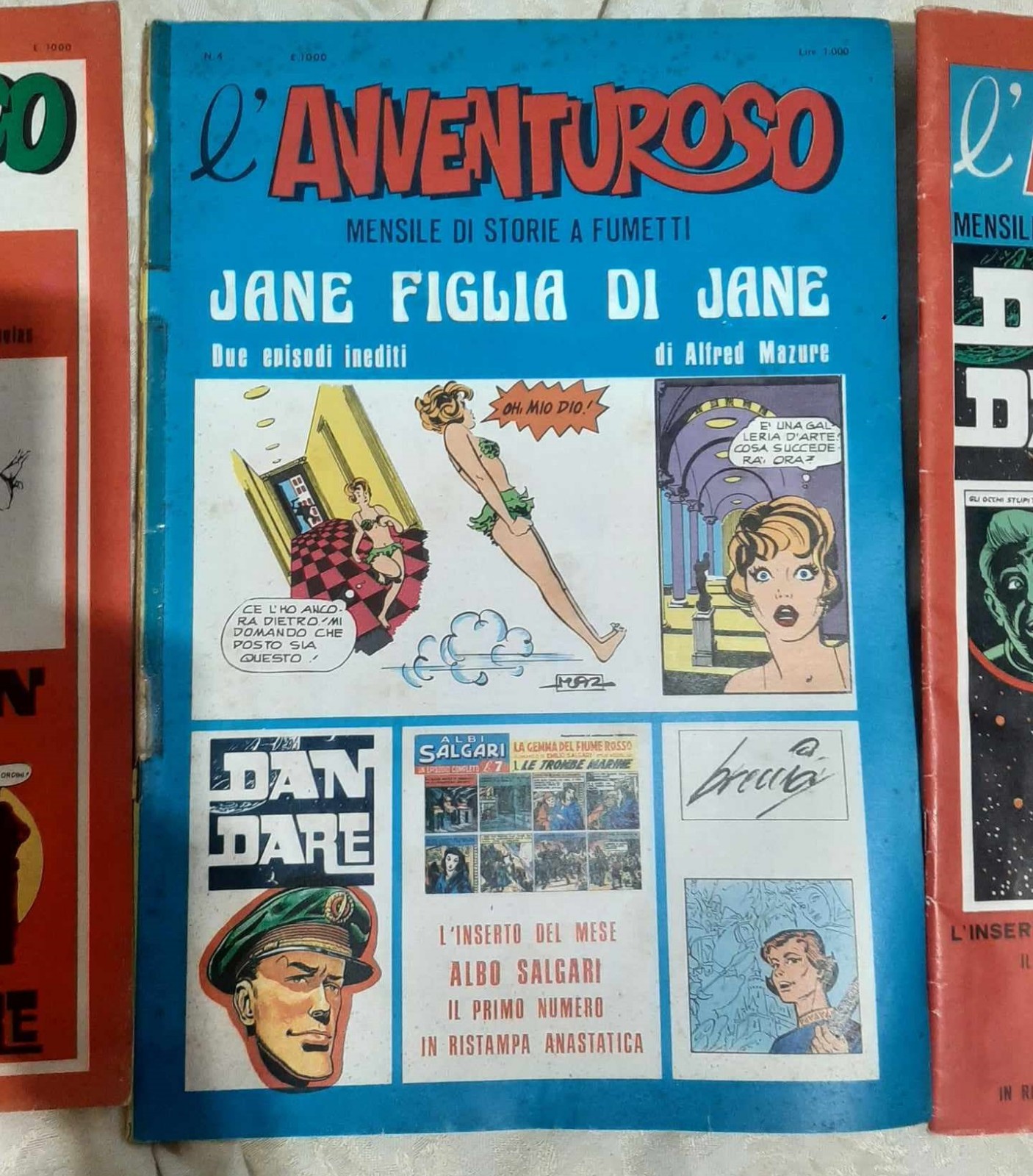 L'AVVENTUROSO 4 numeri editrice SEA 1975 