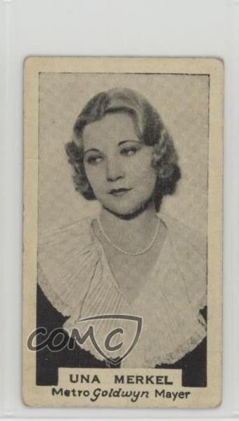 1934 Godfrey Phillips Australia Film Stars Tobacco Una Merkel #17 0w6