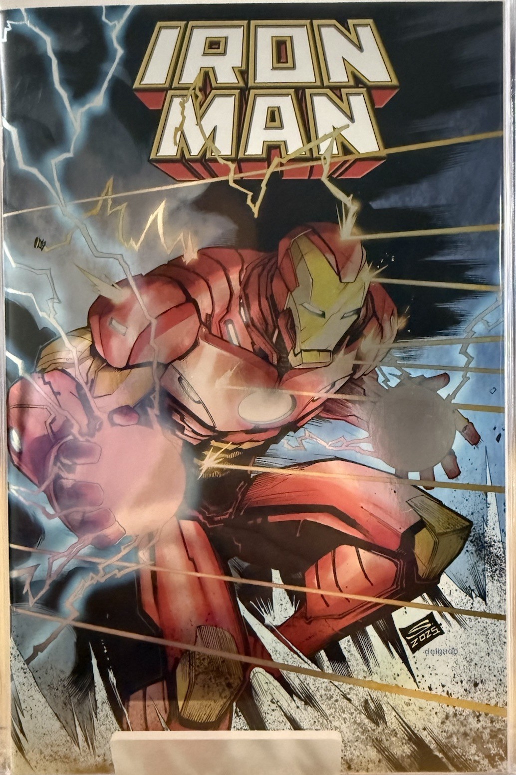 Iron Man #1E Sandoval Foil variante fumetto Marvel ottime condizioni/nm