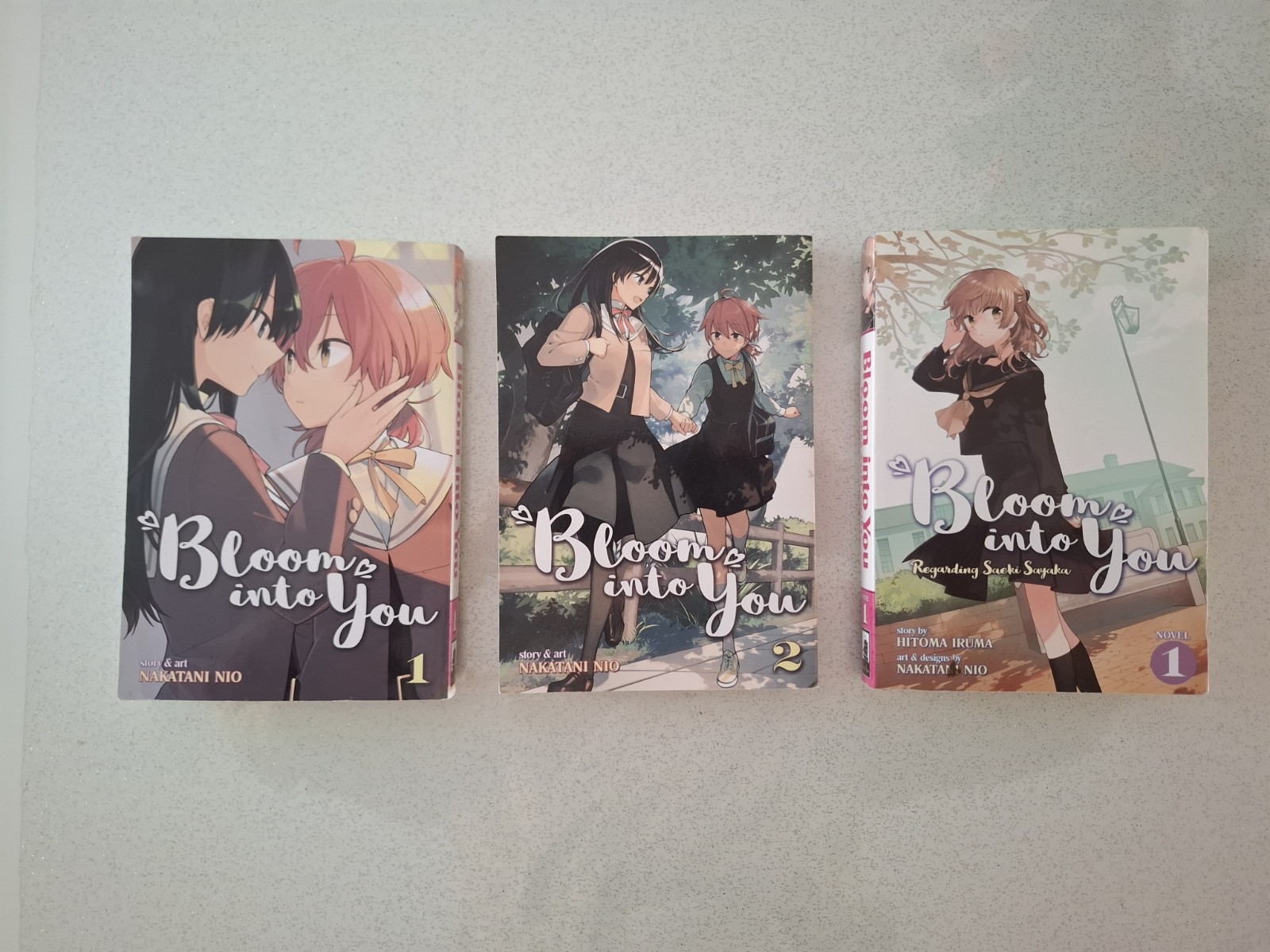 Bloom Into You English Manga Volume 1 and 2 and light volume 1 Lot - WEAR  