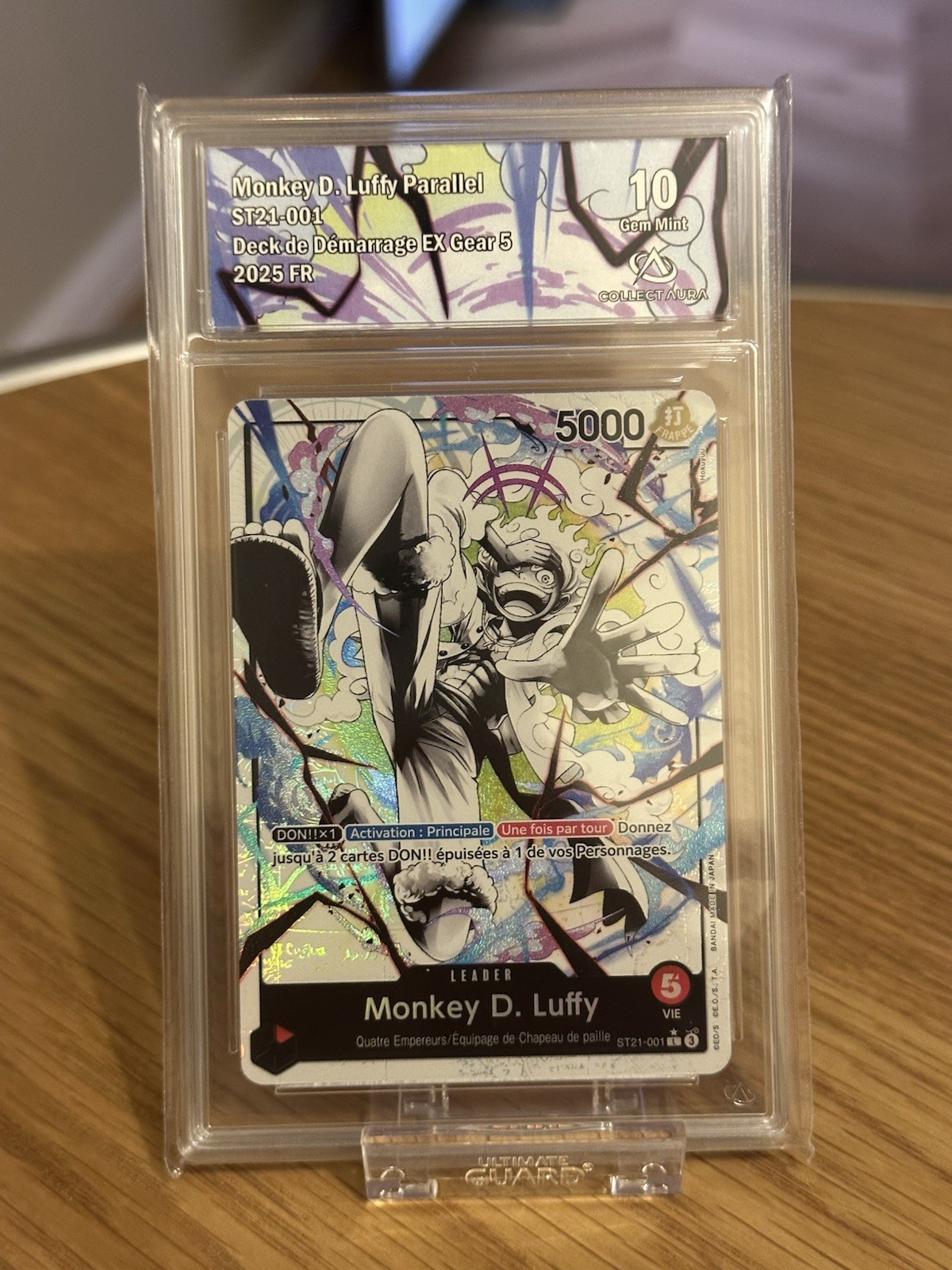 One Piece Card Game Monkey D. Luffy ST21-001 Leader Parallel FR 2025 5000