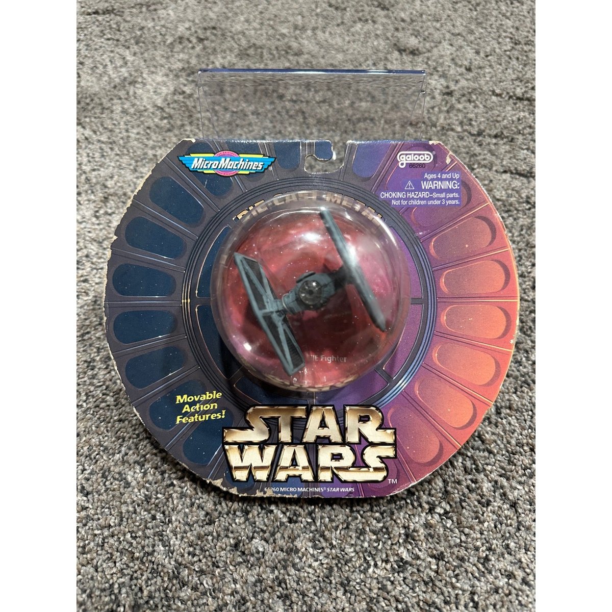 TIE Fighter Micro Machines Galoob Unisex Grigio Nuovo Die-Cast Metal Vintage OS