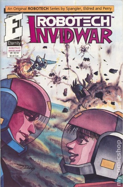 Robotech Invid War #8 FN 1992 Immagine Stock