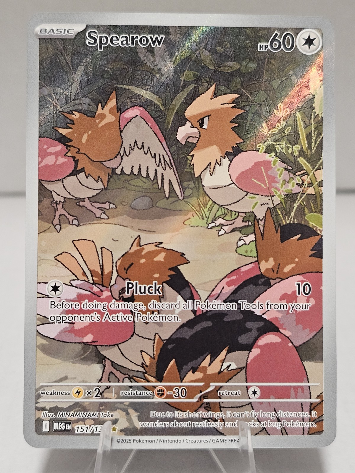 Spearow 151/132 Mega Evolution Illustration Rare NM