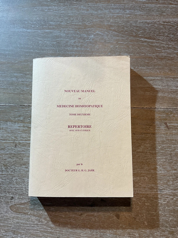 Livre Nouveau manuel de médecine homéopathique – Tome 2 de Gottlieb Heinrich Georg Jahr