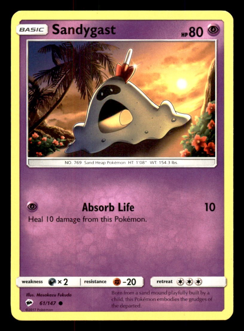 SANDYGAST 61/147 POKEMON OMBRE CHE BRUCIANO LP