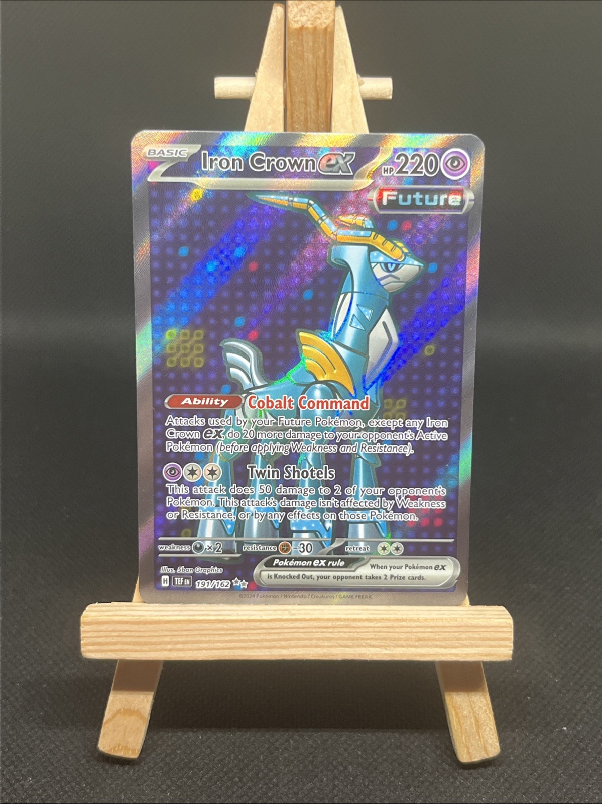 Pokémon TCG Iron Crown Ex-Temporal Forces Holo Ultra Rare Card 191/162 NM