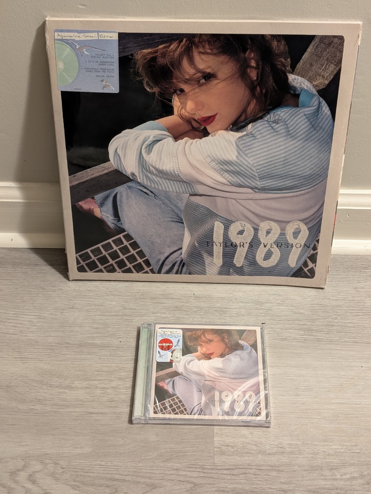 1989 Taylor's Version Taylor Swift 2LP Aquamarine Green Vinyl -Brand New Free CD
