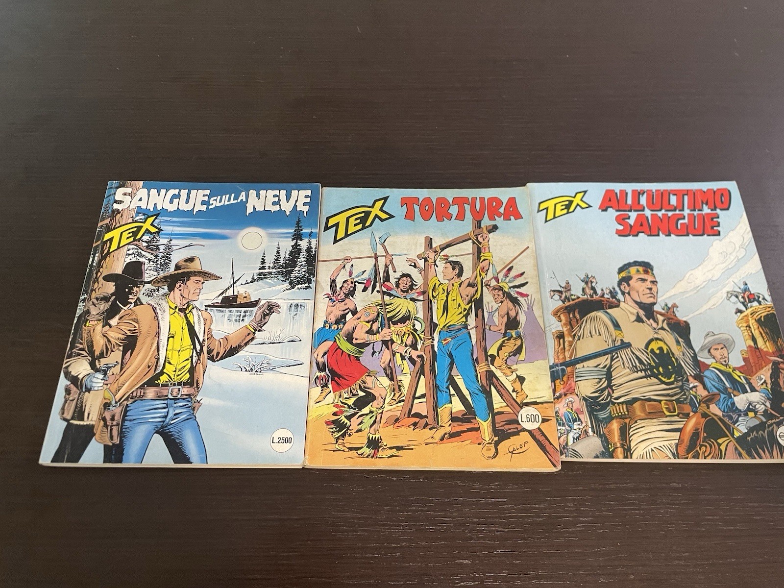Lotto 3 Fumetti TEX Sergio Bonelli Editore Numeri 206 402 460 Albi Vintage West