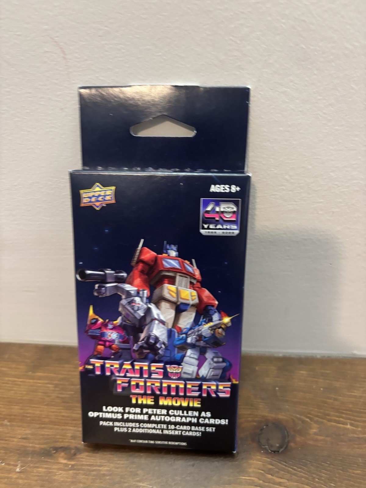 2026 Upper Deck Transformers The Movie Cards 40th Special Edition Hanger Box NEW