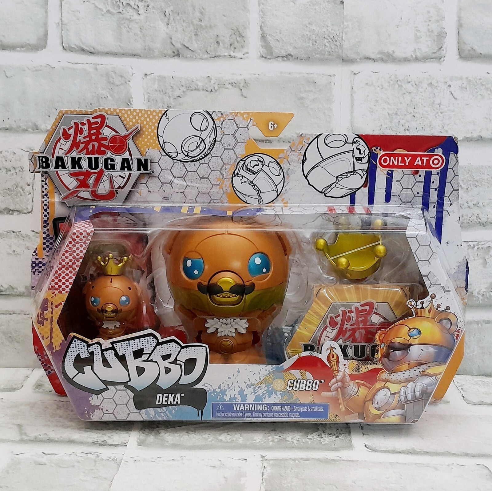 Bakugan Gold Cubbo Deka Action Figure Pack Jumbo Transforming Target Esclusivo