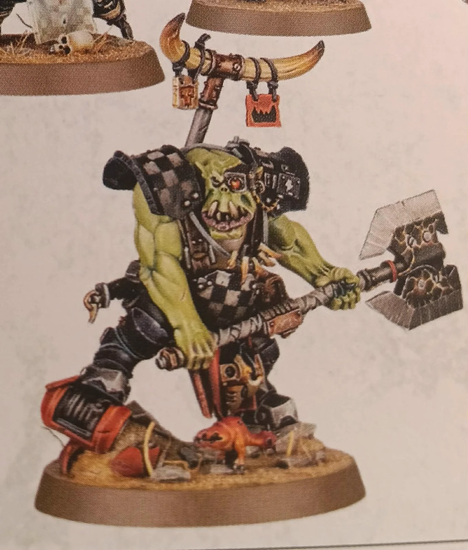 Bigboss Ork sur grappe warhammer 40000