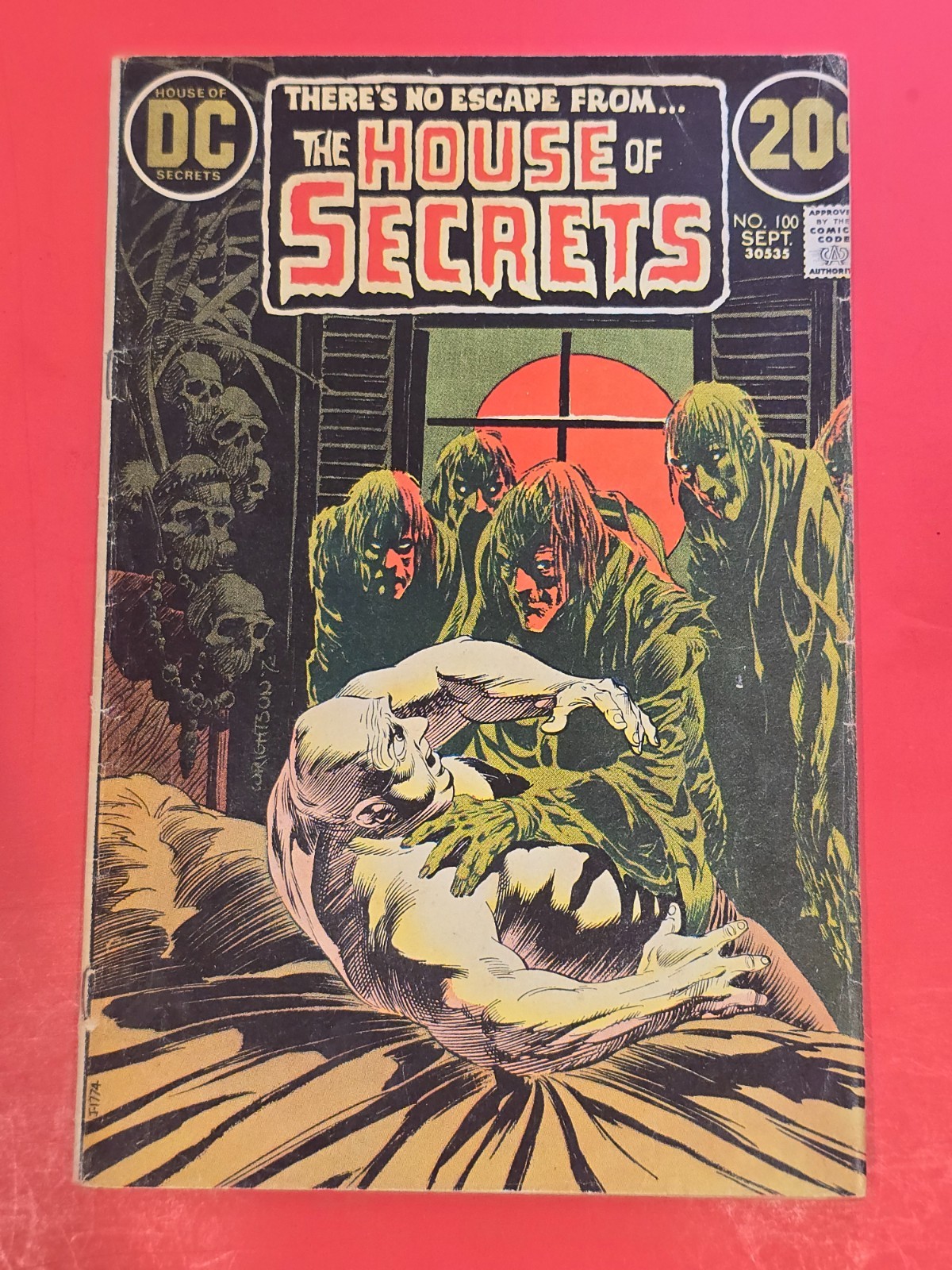 House of Secrets #100 1972 DC Comics Bernie Wrightson copertina età del bronzo horror